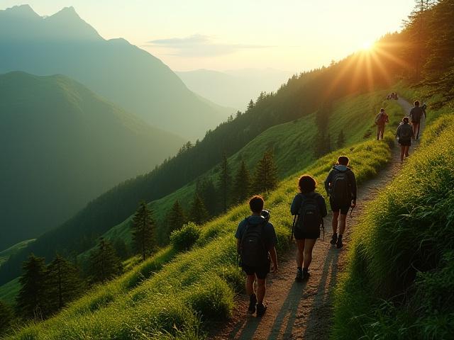 日本アルプスでのガイド付き登山